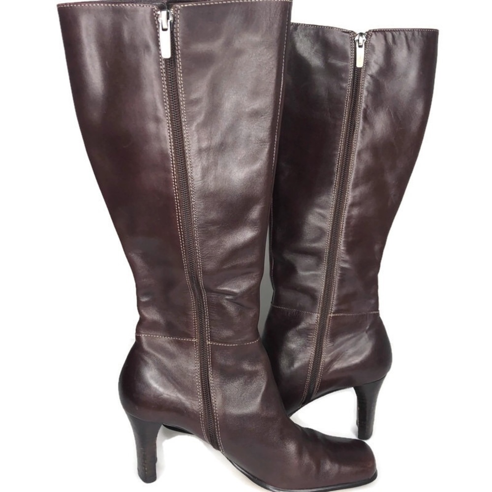 ANNE KLEIN | Brown “Mapueblo” Knee High Boots 7M